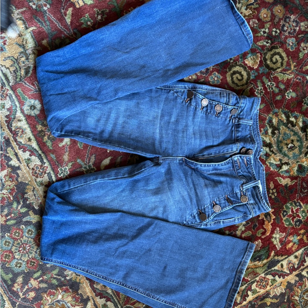 Articles Of Society Women's Blue Button-Fly Jeans 25/33”